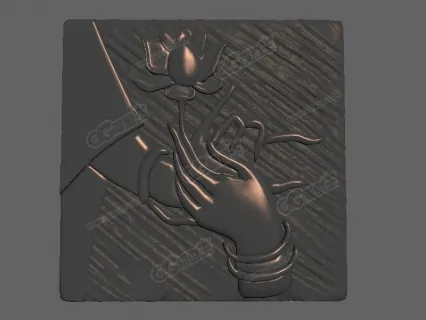 素手墙饰品 3D模型下载
