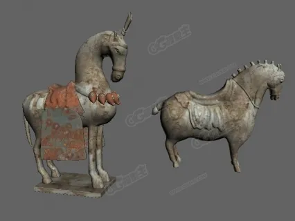 陶马装饰 3D模型下载