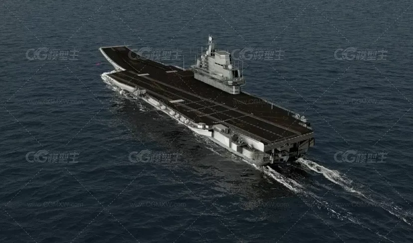 瓦良格号航母 辽宁号航母3D模型-2