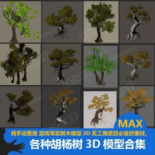 各种胡杨树3D模型合集下载