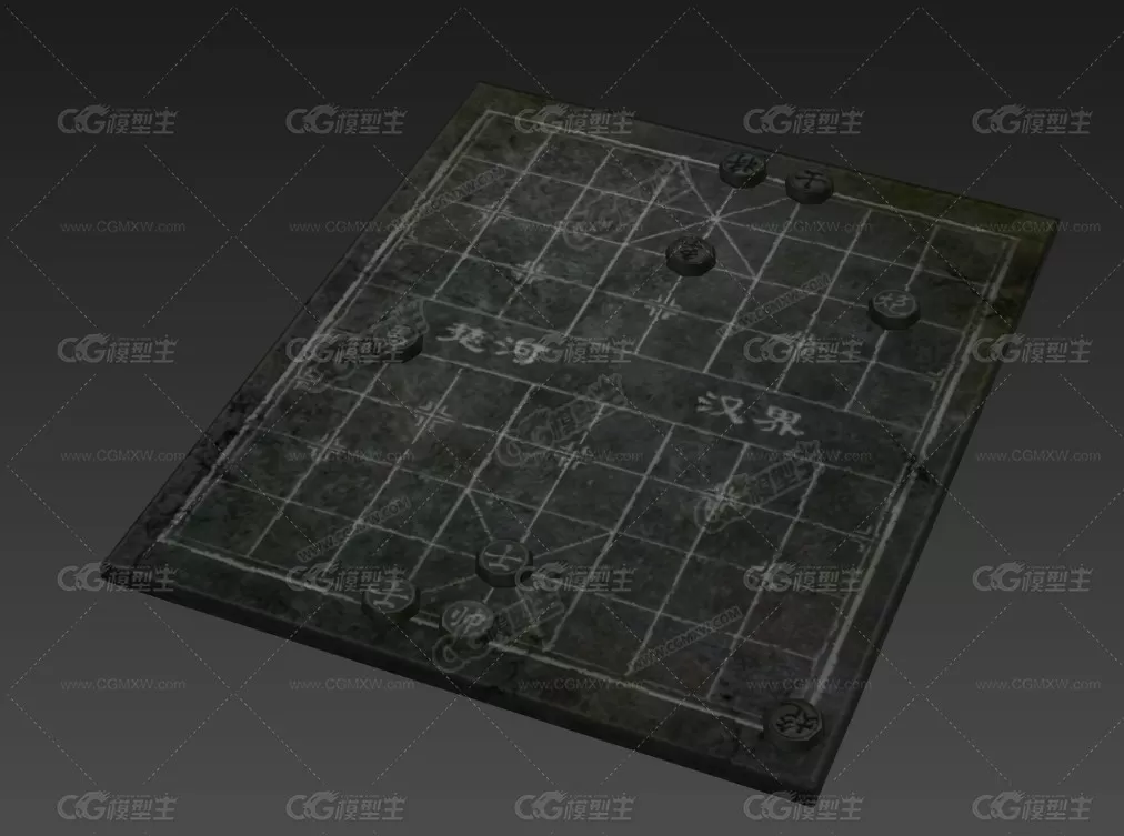 棋盘 3D模型-1