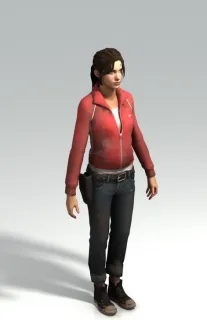 求生之路4女主角佐伊模型含绑定Left 4 Dead zoey
