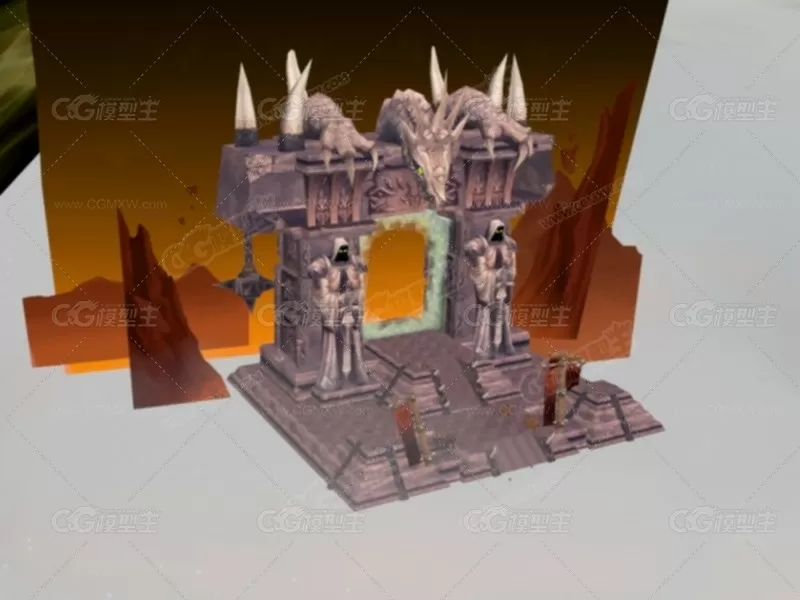 魔兽世界外域之门3d模型-1