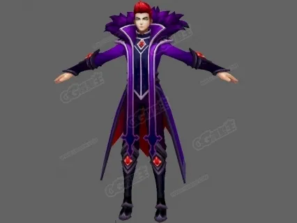紫衣图仑 CG人物模型下载 城主 堡主 次时代国王 伯爵 王子