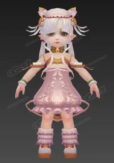 小女孩 大眼美女 小萝莉 小美女 小仙女 小公主3D次时代模型