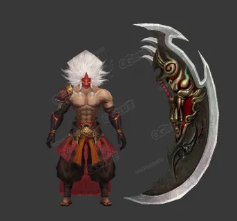 BOSS狂刀-3d模型 刀圣 魔刀 刀客 鬼刀