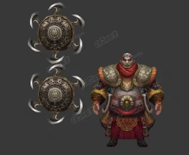 藏边五丑 金轮法王 金轮巫师  藏族巫师 藏族人 西藏巫师 法师 次时代游戏模型