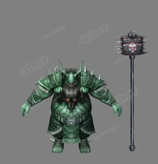 精品三渲二 鬼将军 3D模型