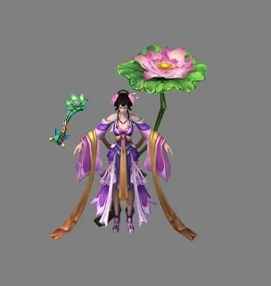 精品三渲二 荷花仙子 3D模型