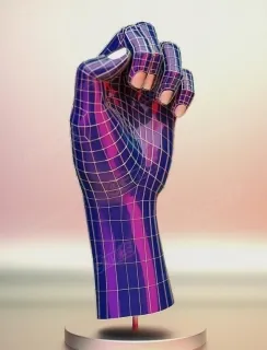 手掌 手臂C4D工程 Palm arm C4D engineering