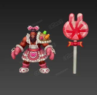 魔霸英雄—斧王 —3d模型