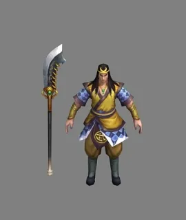 精品三渲二 大刀武者 3D模型