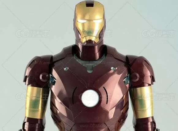 钢铁侠含绑定C4D模型 Iron Man with bound C4D model-1