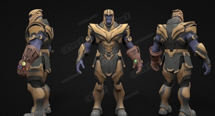 漫威超级反派人物灭霸C4D模型 Thanos C4D model