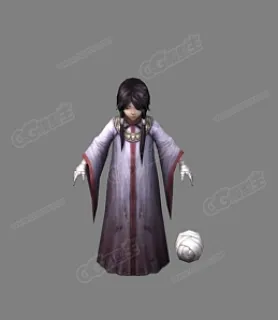 精品三渲二 小女孩 3D模型