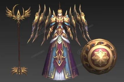 黄金雅典娜 CG人物