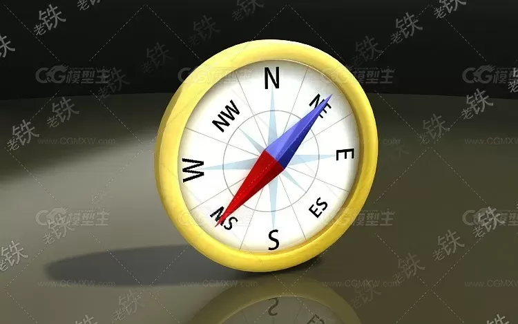 3dmax2011写实物理指南针-1
