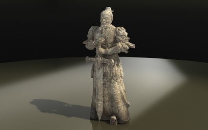 3dmax2011古代写实雕塑兵马俑之将军俑