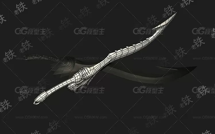 3dmax2011次世代古代武器大刀弯刀二-2