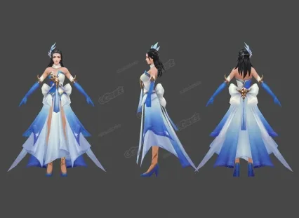 很有个性的时装女3d模型