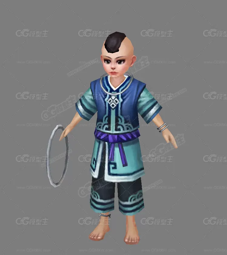小男孩3d模型-1