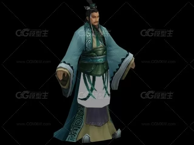 师徒管理员3d模型-1