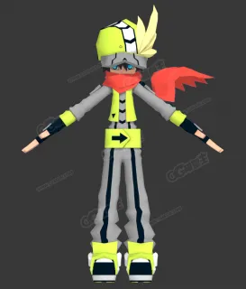 酷炫男孩3D模型