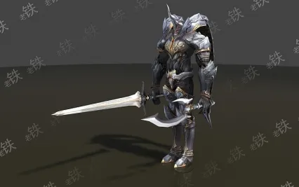 3dmax2011简模帅气骑士战士二十九