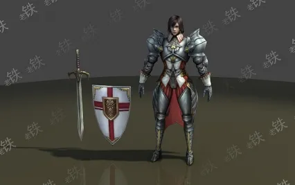 3dmax2011欧美骑士战士二十八手绘贴图