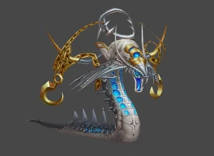 银甲蛇妖 3d模型