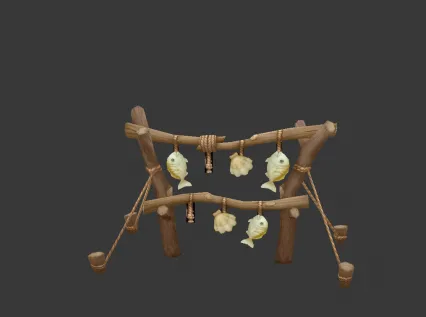 狩龙战记-挂架3d模型