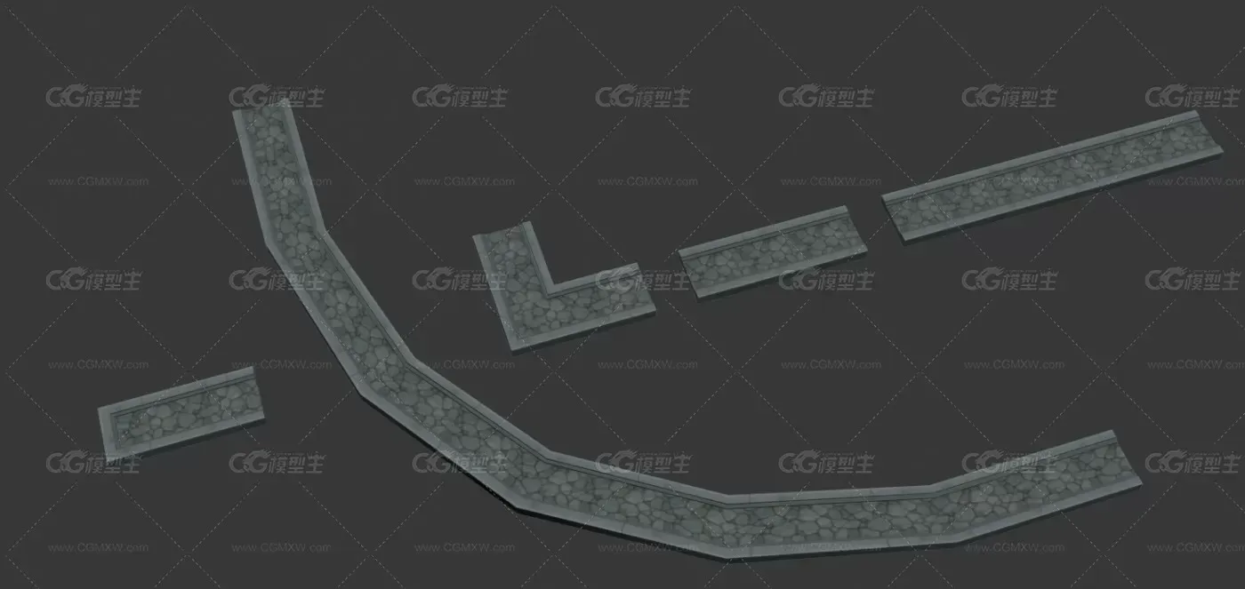 石头街道 3D模型-1