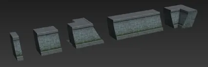围梯 3D模型