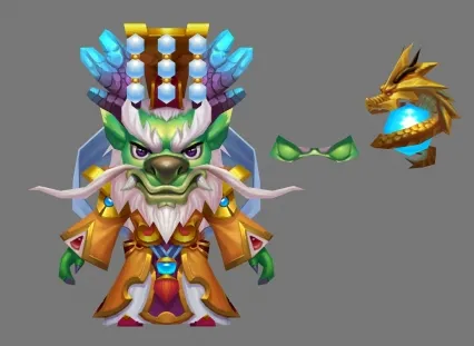 东海龙王3d模型