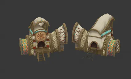 小屋子 3d模型