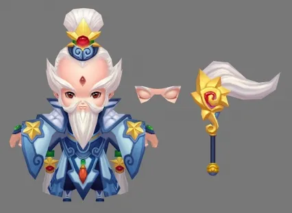 太白金星3d模型