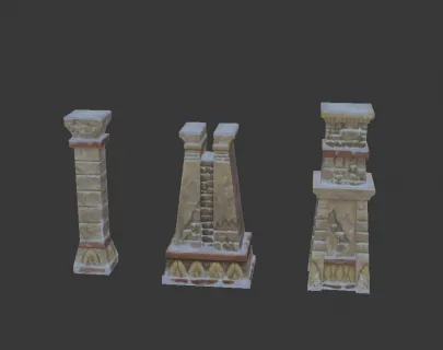 石碑 3d模型