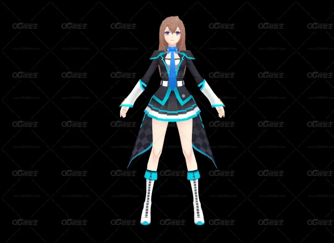 二次元 学生会长时装-1
