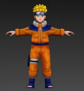 二次元 火影鸣人 3D模型