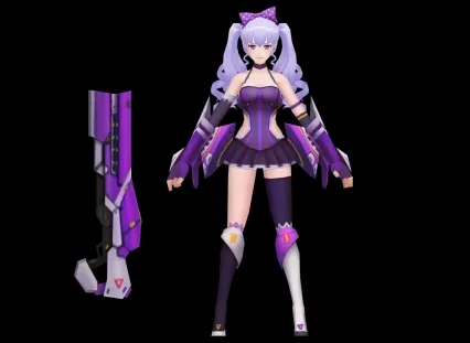 二次元女角色模型