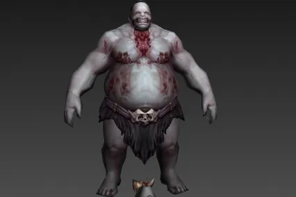 轻度感染的战士 3d模型