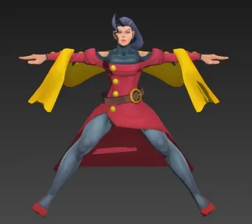 街霸 女 3D模型