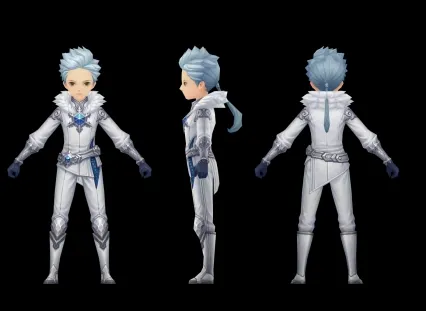 q版情人节时装男   3d模型