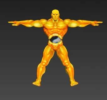 街霸 黄金肌肉男 3D模型