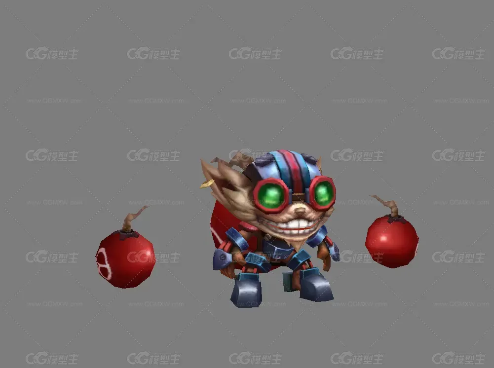 炸弹怪 3d模型-1