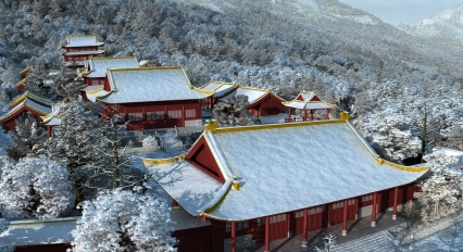 影视动画级别 古建寺庙 雪景 贴图 代理齐全 高精度3Dmax模型