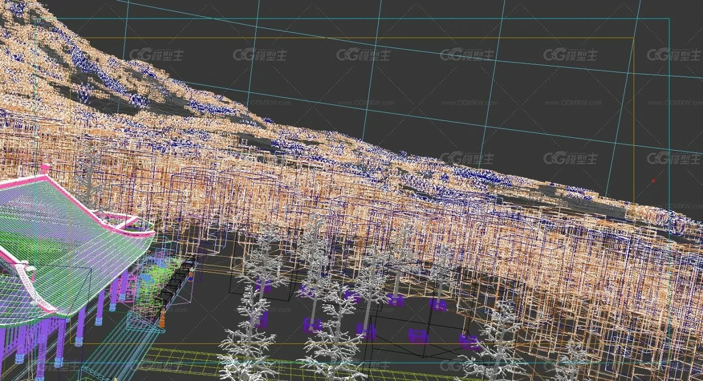 影视动画级别 古建寺庙 雪景 贴图 代理齐全 高精度3Dmax模型-5