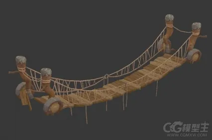 吊桥3D模型
