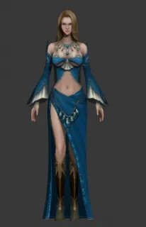 漂亮欧美妹子 3D模型