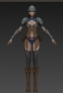 女士兵 3D模型